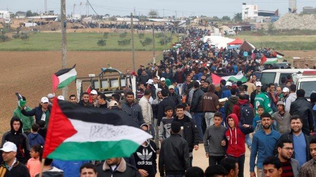 إصابات بالاختناق في قمع الاحتلال المسيرات السلمية شرق قطاع غزة - وكالة وطن للأنباء